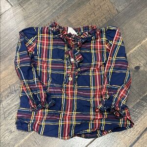 Christmas tartan top